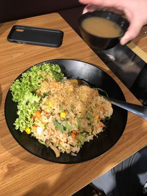 Japanese Fried Rice w/Miso Soup at  Kimburi 金料理 in Central Singapore