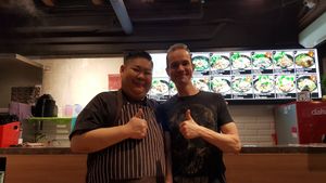 Lovely staff who made awesome food for us. at  Kimburi 金料理 in Central Singapore