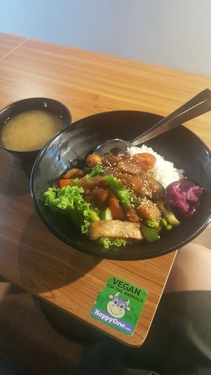 Teriyaki Monkeyhead Mushroom Ric w/ Miso Soup at  Kimburi 金料理 in Central Singapore