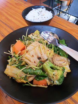 Mala with rice ~ eat no down at  Kimburi 金料理 in Central Singapore