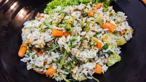 olive fried rice at  Kimburi 金料理 in Central Singapore