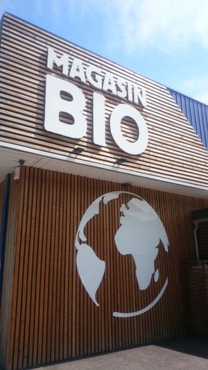 Outside at Biocoop in Moutiers