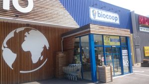 Outside at Biocoop in Moutiers