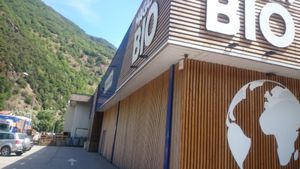 Outside at Biocoop in Moutiers
