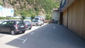 Parking at Biocoop in Moutiers