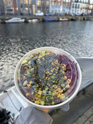 Next Level Tempeh with extra avocado and edamame beans  at Poké Perfect - Kinkerstraat in Amsterdam