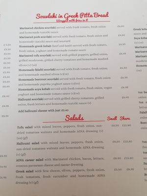  at Cafe Aina in Stirling