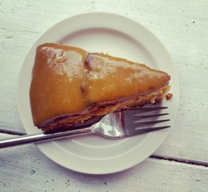 Caramel cake at Cafe Aina in Stirling