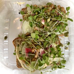 Just beet it toast on GF bread    at Joy Bar in Glen Ellyn