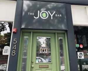 Entry along the train tracks  at Joy Bar in Glen Ellyn