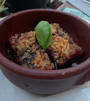 PARMIGIANA MELANZANE  at Santa - La Pizza Buona e Giusta in Desenzano Del Garda