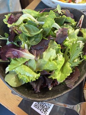Huge mixed salad!  at Santa - La Pizza Buona e Giusta in Desenzano Del Garda