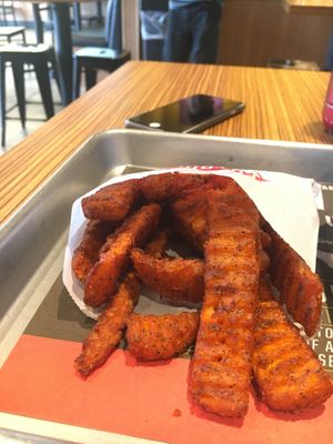 Sweet potato fries - yum! at Fatburger in Corona
