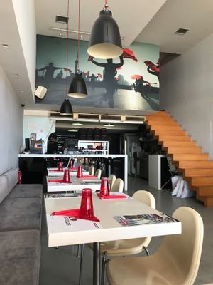 The restaurant at Noodle Bar in Crete