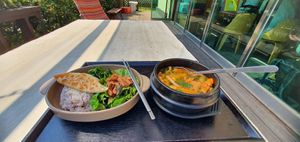 Nice Korean food! at Loving Hut in Seogwipo