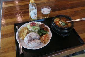   at Loving Hut in Seogwipo