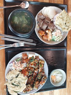 So much more than I expected! at Loving Hut in Seogwipo