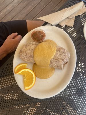 Vegan burrito at Middle Way Cafe in Anchorage