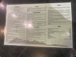 Menu side 2 at Middle Way Cafe in Anchorage