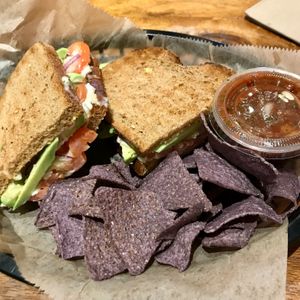 Avocado melt sandwich at Middle Way Cafe in Anchorage