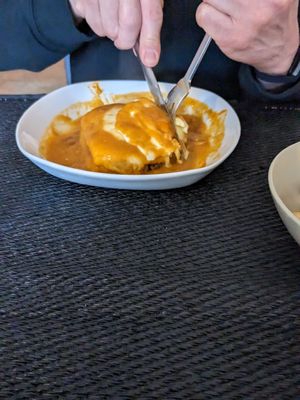 Francesinha at Anjo Verde in Braga
