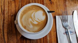 The cappuccino was pretty good. It's on the weaker side, so ask for a double shot if you're a caffeine-fiend like me 😄 at Benedict - Sderot Rothschild in Tel Aviv