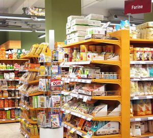 inside at NaturaSi in Florence