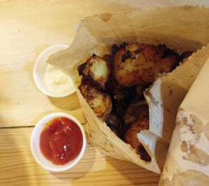 fries at Sultana in Tel Aviv