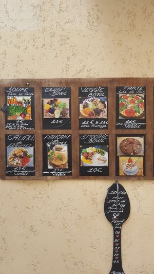 menu at Fragrant Delice in Corsica