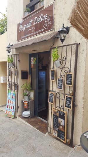 façade at Fragrant Delice in Corsica
