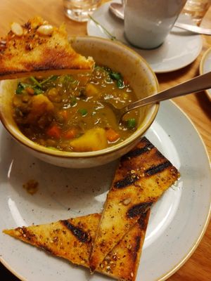 Soup of the day at Fresh Kitchen & Juice Bar in Toronto