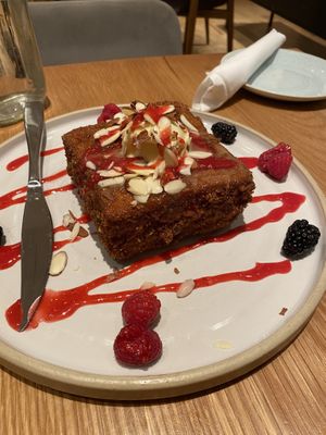 French toast for brunch  at Fresh Kitchen & Juice Bar in Toronto