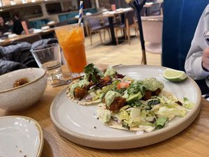 Squash tacos  at Fresh Kitchen & Juice Bar in Toronto
