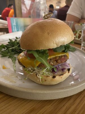 Cheeseburger 🍔   at Fresh Kitchen & Juice Bar in Toronto