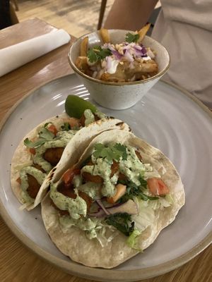 Squash tacos 🌮   at Fresh Kitchen & Juice Bar in Toronto