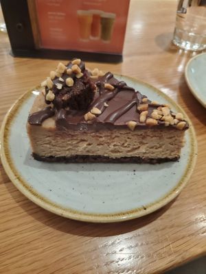Peanut cheesecake at Fresh Kitchen & Juice Bar in Toronto