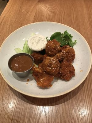 Buffalo cauliflower  at Fresh Kitchen & Juice Bar in Toronto