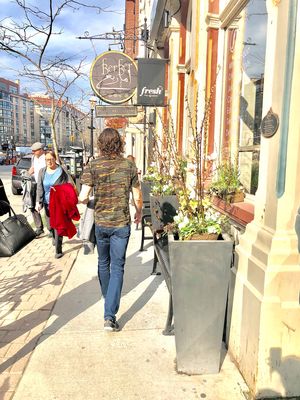 Street view of Fresh sign.  at Fresh Kitchen & Juice Bar in Toronto