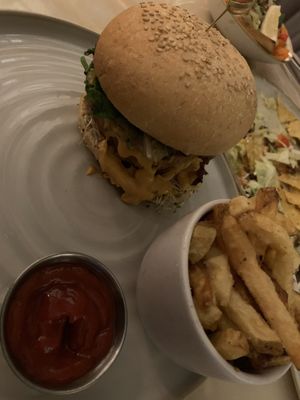 Burger  at Fresh Kitchen & Juice Bar in Toronto