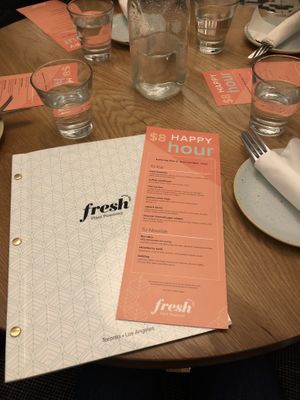 Happy hour! at Fresh Kitchen & Juice Bar in Toronto
