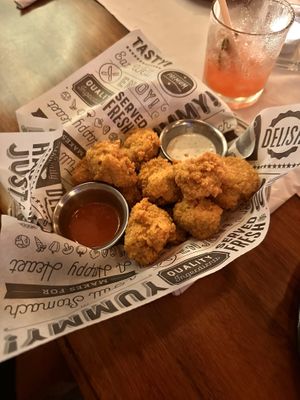 Buffalo cauliflower bites    at Elvi's Kitchen in San Pedro