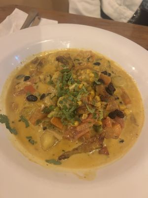 Veggie curry   at Elvi's Kitchen in San Pedro