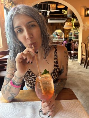 Tropical aperol spritz  at Elvi's Kitchen in San Pedro