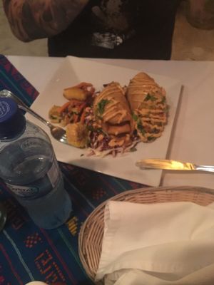 Fried tacos  at Elvi's Kitchen in San Pedro