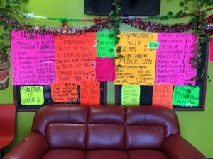 Lots of choices! Just ask for no milk (they’ll sub water - it’s still delicious!) if vegan at Las Delicias de Paraiso in Wilkes-barre