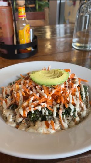 Buffalo tofu bowl  at ChattaVegan in Chattanooga