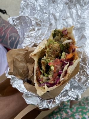 Wrap vegan à la carte   at The Meltin' Pot in Mimizan