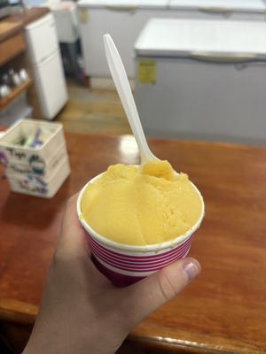 Mango Sorbet  at Paradise Cream in San Pedro