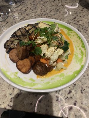 Apple wood smoked entree at Restaurant O in Coos Bay