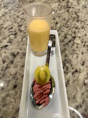 Amuse bouche   at Restaurant O in Coos Bay